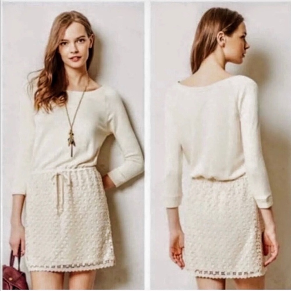 Anthropologie Saturday Sunday sweatshirt & lace dress